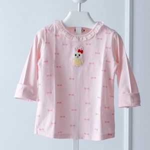 [4-6y] Miki House Long Sleeves Bows Print Top